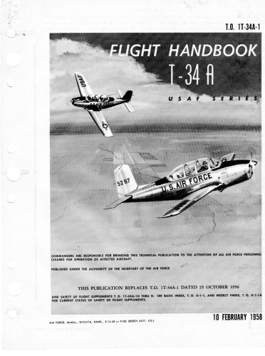 Flight Handbook T-34A. USAF Series