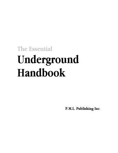 The Essential Underground Handbook