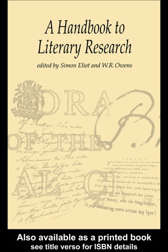 A Handbook to Literary Research