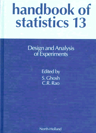 Handbook of Statistics 13: Design and Analysis of Experiments