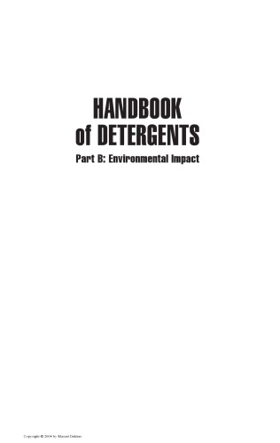 Handbook of Detergents, Part B