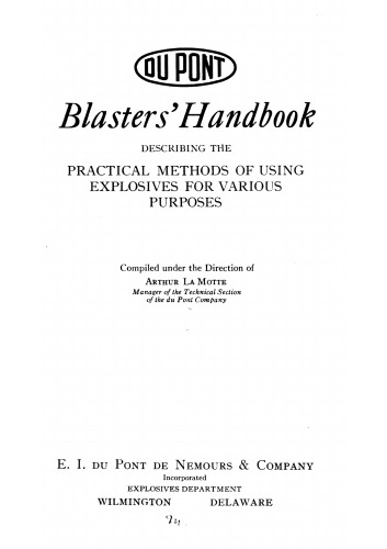 DuPont Blasters Handbook