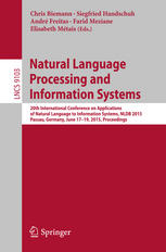 Natural Language Processing and Information Systems: 20th International Conference on Applications of Natural Language to Information Systems, NLDB 20