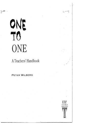 One to One: A Teachers Handbook