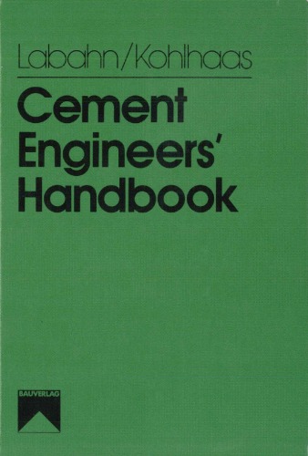 Cement Engineers Handbook
