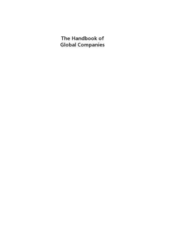 The Handbook of Global Companies