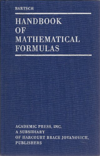 Handbook of Mathematical Formulas