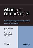 Advances in ceramic armor XI: a collection of papers presented at the 39th International Conference on Advanced Ceramics and Composites, January 25-30