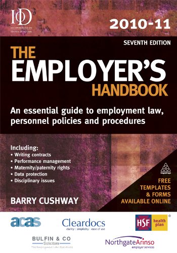 The employers handbook 2010-2011 : an essential guide to employment law, personnel policies and procedures