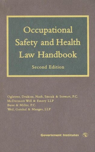 Occupational Safety and Health Law Handbook, 2nd edition