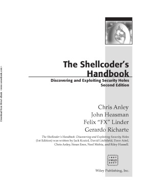 Shellcoders Handbook