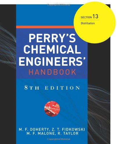 Perrys Chemical Engineers Handbook. Section 13
