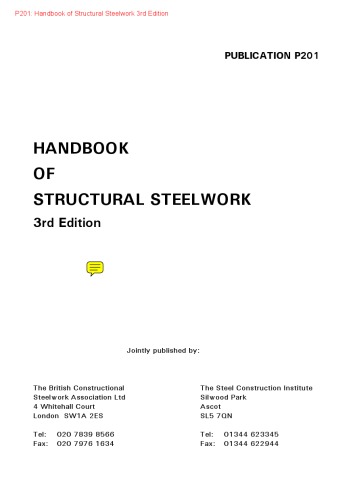 Handbook of Structural Steelwork