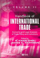 Handbook of international trade. / vol. 2