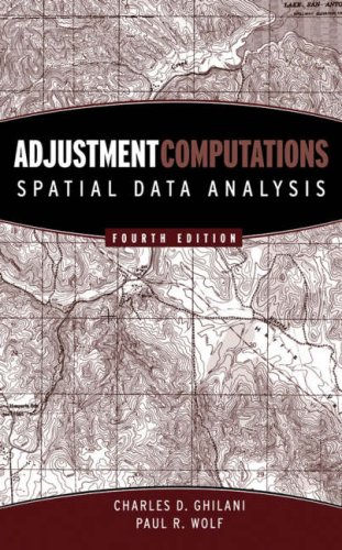 Adjustment Computations: Spatial Data Analysis