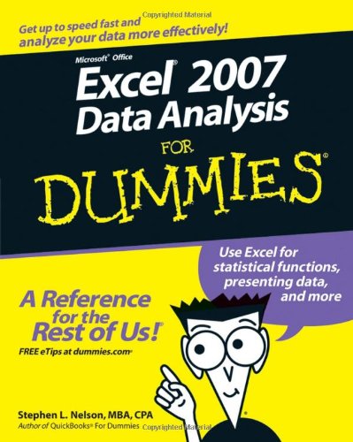 Microsoft Office Excel 2007 data analysis for dummies