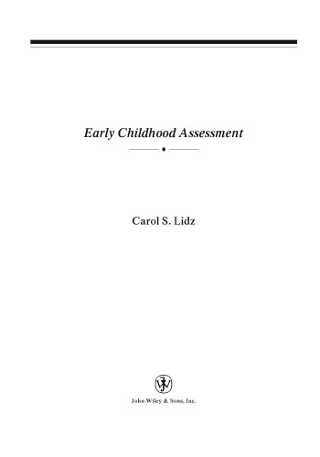 Early Childhood Assessment