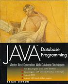 Java database programming