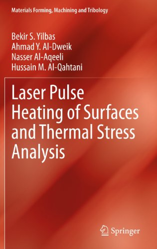 Laser Pulse Heating of Surfaces and Thermal Stress Analysis