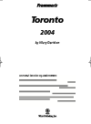 Frommers Toronto 2004. Frommers Complete Series, Book 215