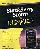BlackBerry Storm for dummies