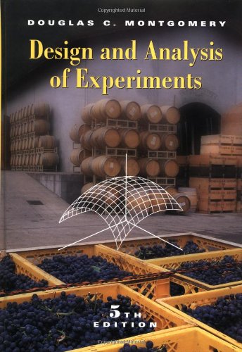 Design and Analysis of Experiments, 5th Edition