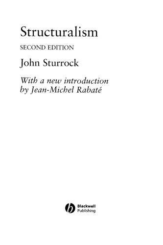 Structuralism: With an Introduction by Jean-Michel Rabaté