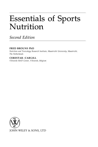 Essentials of sports nutrition