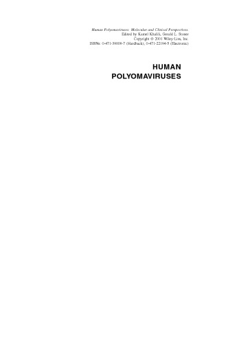 Human Polyomaviruses - Molecular and Clinical Perspectives