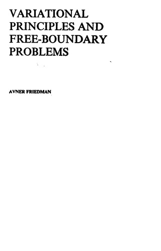 Variational Principles and Free-boundary Problems