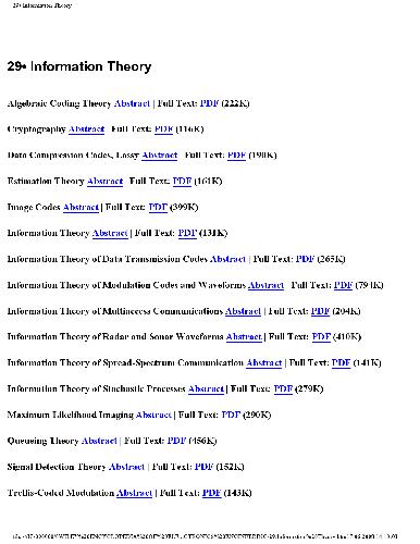 29.Information Theory