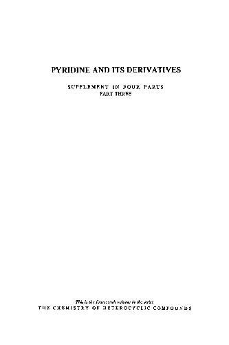 Pyridine and its derivatives