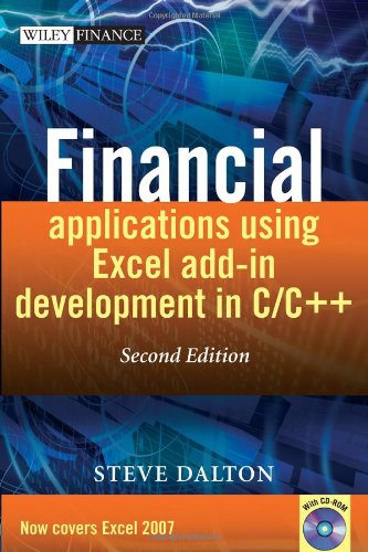 Financial applications using Excel add-in development in C-C++