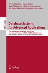 Database Systems for Advanced Applications: 19th International Conference, DASFAA 2014, International Workshops: BDMA, DaMEN, SIM³, UnCrowd; Bali, Ind
