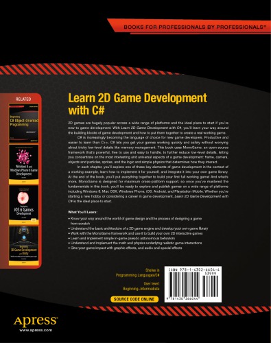 Learn 2D Game Development with C# : For iOS, Android, Windows Phone, Playstation Mobile and More