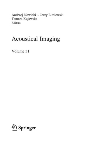 Acoustical Imaging: Volume 31