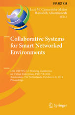 Collaborative Systems for Smart Networked Environments: 15th IFIP WG 5.5 Working Conference on Virtual Enterprises, PRO-VE 2014, Amsterdam, The Nether