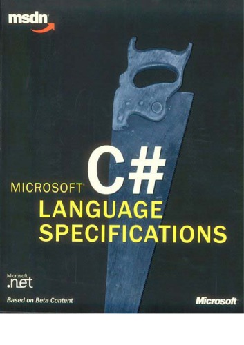 Microsoft C♯ language specifications