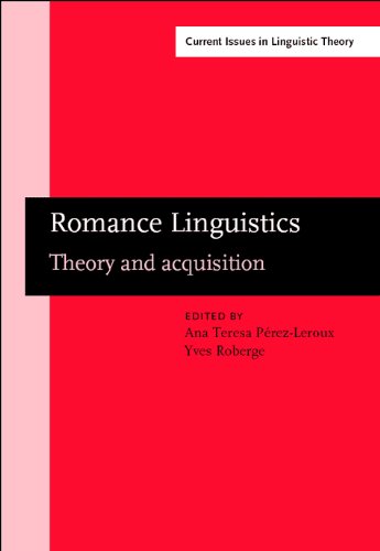 Romance Linguistics: Theory and Acquisition, Selected Papers from the 32nd Linguistic Symposium on Romance Languages (LSRL), Toronto, April 2002