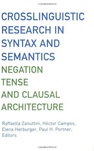 Crosslinguistic Research in Syntax And Semantics: Negation, Tense, And Clausal Architecture (Georgetown University Round Table on Languages and Lingui
