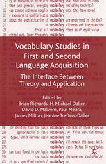 Vocabulary Studies in First and Second Language Acquisition: The Interface Between Theory and Application