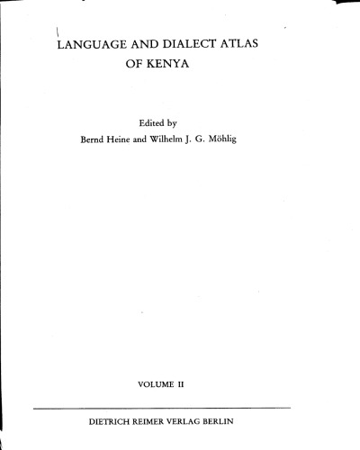The Non-Bantu Languages of Kenya