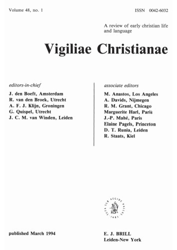 [Journal] Vigiliae Christianae: A Review of Early Christian Life and Language. Vol. 48