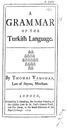 A grammar of the Turkish language