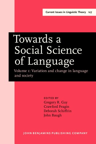 Towards a Social Science of Language: Papers in Honor of William Labov. Volume 1: Variation and Change in Language and Society