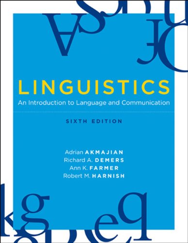 Linguistics: An Introduction to Language and Communication