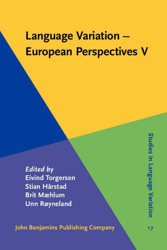 Language Variation - European Perspectives V: Selected papers from the Seventh International Conference on Language Variation in Europe (ICLaVE 7), Tr