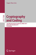 Cryptography and Coding: 13th IMA International Conference, IMACC 2011, Oxford, UK, December 12-15, 2011. Proceedings