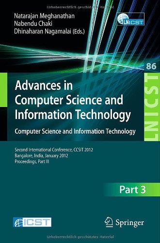 Advances in Computer Science and Information Technology. Computer Science and Information Technology: Second International Conference, CCSIT 2012, Ban