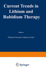 Current Trends in Lithium and Rubidium Therapy: Proceedings of an International Symposium on Lithium and Rubidium Therapy held in Venice, 29 September